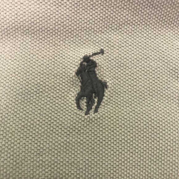 POLO by Ralph Lauren Polo Men's  2XLT Gray Pique Knit Short Sleeve Pony Shirt - Picture 3 of 11